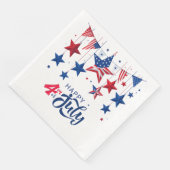 Happy 4th of July Hanging Stars ID1103 Servet (Hoek)
