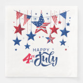 Happy 4th of July Hanging Stars ID1103 Servet (Voorkant)
