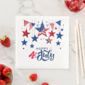 Happy 4th of July Hanging Stars ID1103 Servet (Insitu)