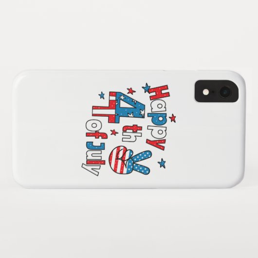 Happy 4th of July Independence Day Case-Mate iPhone Case (Achterkant (horizontaal))