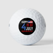 Happy 4th Of July Independence Day Golfballen (Voorkant)