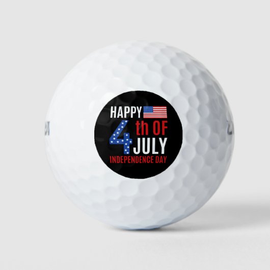 Happy 4th Of July Independence Day Golfballen (Voorkant)