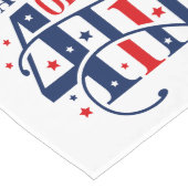 Happy 4th of July Independence Day Lange Tafelloper (Hoek)