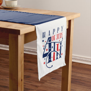 Happy 4th of July Independence Day Lange Tafelloper