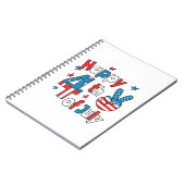 Happy 4th of July Independence Day Notitieboek (Linkerzijde)