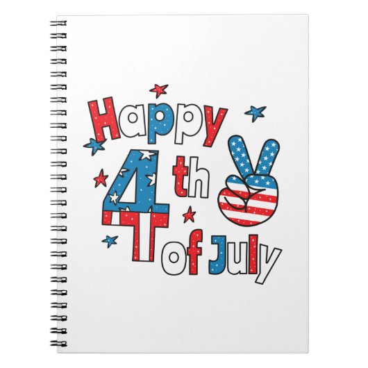 Happy 4th of July Independence Day Notitieboek (Voorkant)