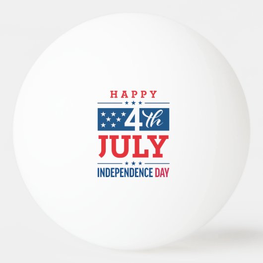 Happy 4th of July Independence Day Pingpongbal (Voorkant)