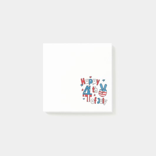 Happy 4th of July Independence Day Post-it® Notes (Voorkant)