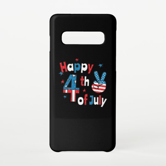 Happy 4th of July Independence Day Samsung Galaxy Hoesje (Achterkant)