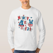 Happy 4th of July Independence Day T-shirt (Voorkant)