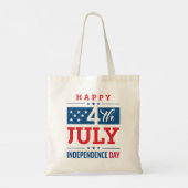 Happy 4th of July Independence Day Tote Bag (Achterkant)