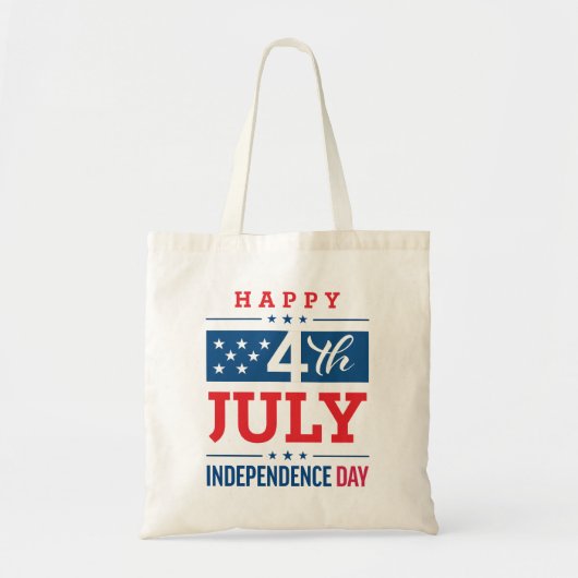 Happy 4th of July Independence Day Tote Bag (Voorkant)
