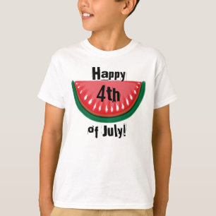 Happy 4th of July jongens watermeloen t-shirt