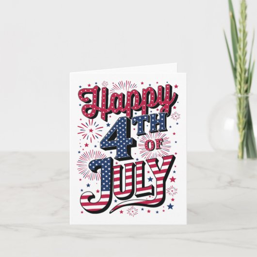 Happy 4th Of July Kaart (Voorkant)