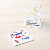 Happy 4th Of July Kartonnen Onderzetters (Insitu)