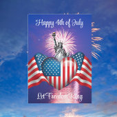 Happy 4th of July "Let Freedom Ring" Kaart