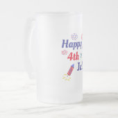 Happy 4th Of July Matglas Bierpul (Voorkant links)