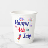 Happy 4th Of July Papieren Bekers (Voorkant)