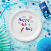 Happy 4th Of July Papieren Bordje (Feest)