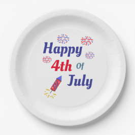 Happy 4th Of July Papieren Bordje