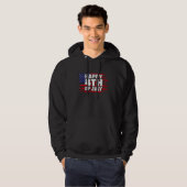 Happy 4th of July Patriotic American Independence  Hoodie (Voorkant volledig)