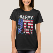 Happy 4th Of July Patriotic American Us Flag 4th O T-shirt (Voorkant)