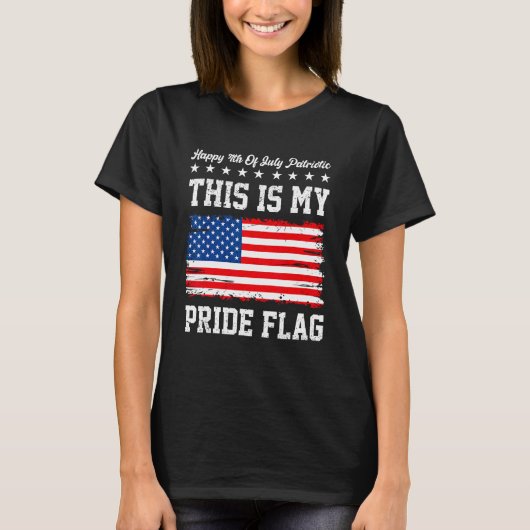 Happy 4th Of July Patriotic American US Flag 4th O T-shirt (Voorkant)