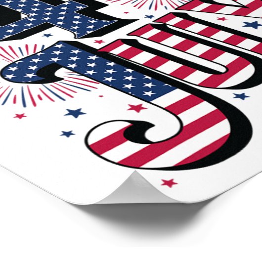 Happy 4th Of July Poster (Hoek)