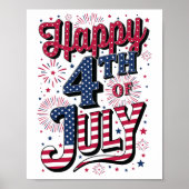 Happy 4th Of July Poster (Voorkant)