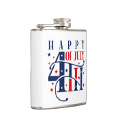 Happy 4th of July Red White and Blue Heupfles (Rechts)