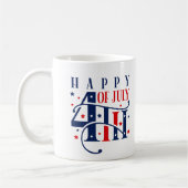 Happy 4th of July Red White and Blue Koffiemok (Links)