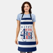 Happy 4th of July Red White and Blue Schort (Gedragen)