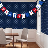 Happy 4th Of July Red White Blue Celebration Vlaggetjes