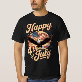 Happy 4th of July Retro Eagle T-shirt –