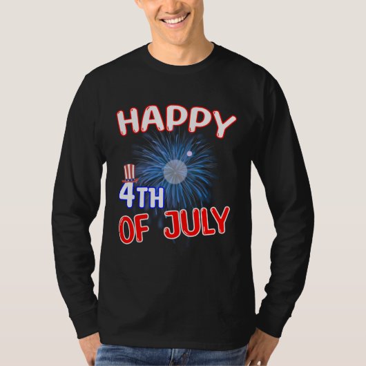 Happy 4th of July T-shirt (Voorkant)