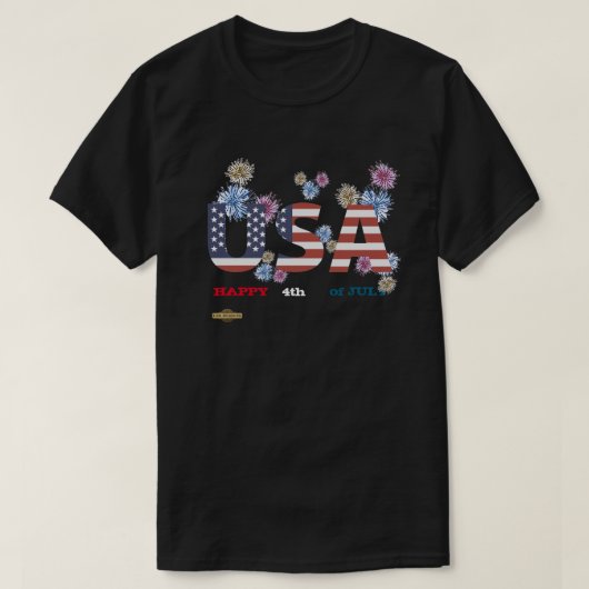 "HAPPY 4th of JULY" T-shirt (Design voorkant)