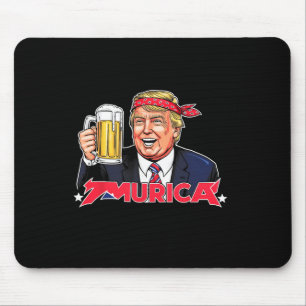 Happy 4th of July Trump Amerikaanse vlag Amerika T Muismat