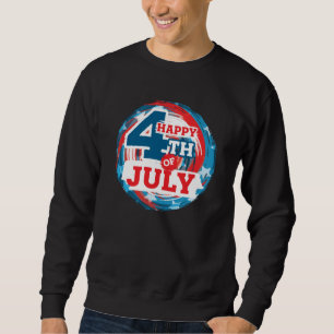 Happy 4th of July - USA flag Color Trui