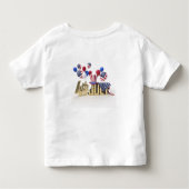Happy 4th of July USA Kinder Shirts (Achterkant)