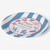 Happy 4th of July Vuurwerk BBQ Party Papieren Bord (Gekanteld)