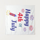 Happy 4th Of July Wandkleed (Voorkant (horizontaal))