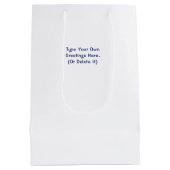 Happy 4th of July Wedding Congratulations Custom Medium Cadeauzakje (Achterkant)