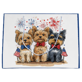 Happy 4th of July Yorkshire Terriër Honden Groot Cadeauzakje