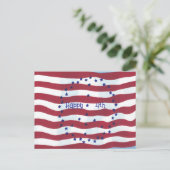 Happy 4th op Briefkaarten van de Vredesvlag (Staand voorkant)