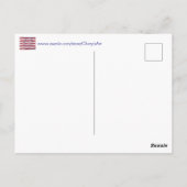 Happy 4th op Briefkaarten van de Vredesvlag (Achterkant)