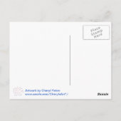 Happy 4th Red White en Blue Fireworks Stars Briefkaart (Achterkant)