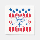 Happy 4th Stars en Stripes ID138 Servet (Voorkant)
