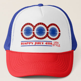 HAPPY 4TH USA STIJL TRUCKER PET