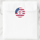 Happy 4th van juli Amerikaanse vlag Sticker (Tas)