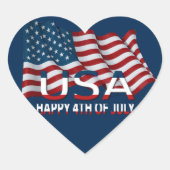 HAPPY 4TH VAN JULI HART STICKER (Voorkant)